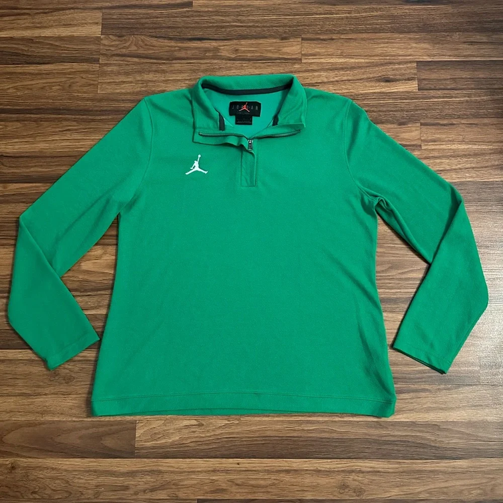 Jordan Green Long Sleeve Quarter-Zip Shirt